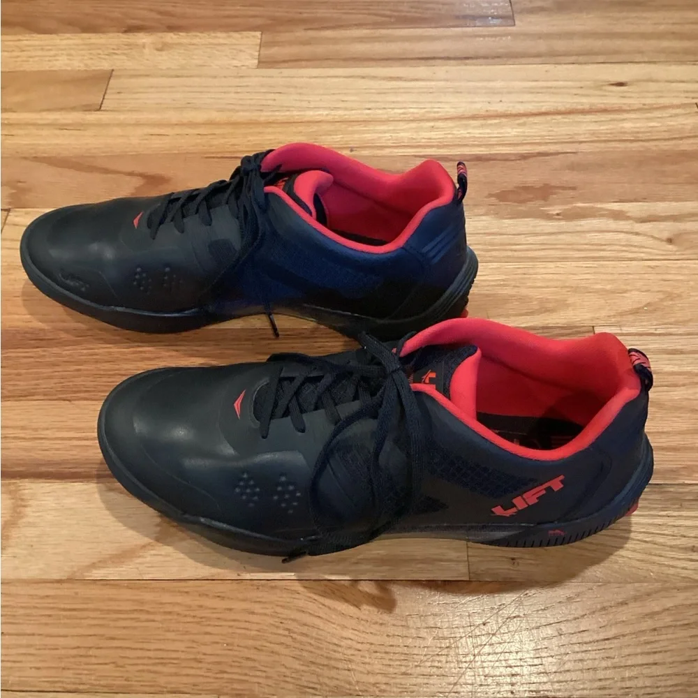 Lift Aviation Air Boss 2.0 Pilot Shoes Men 9.5 Black Red Flight Cockpit Sneaker